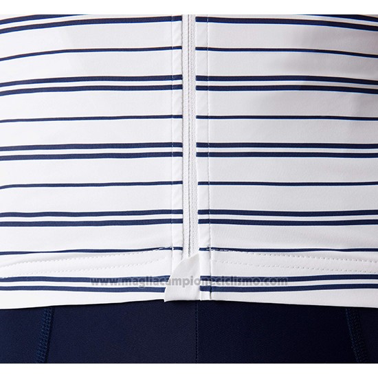 2019 Abbigliamento Ciclismo La Passione Stripe Bianco Manica Corta e Salopette